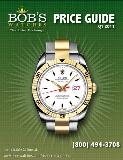 bob's rolex watch price guide.